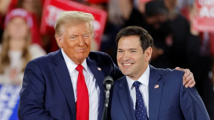 Donald Trump a Marco Rubio