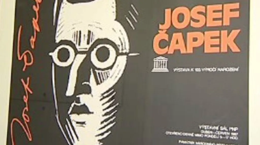 Plakát k výstavě děl Josefa Čapka
