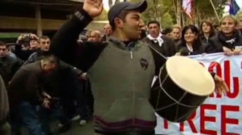 Protesty proti Saakašvilimu