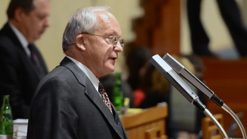 Jiří Nykodým mluví k Senátu