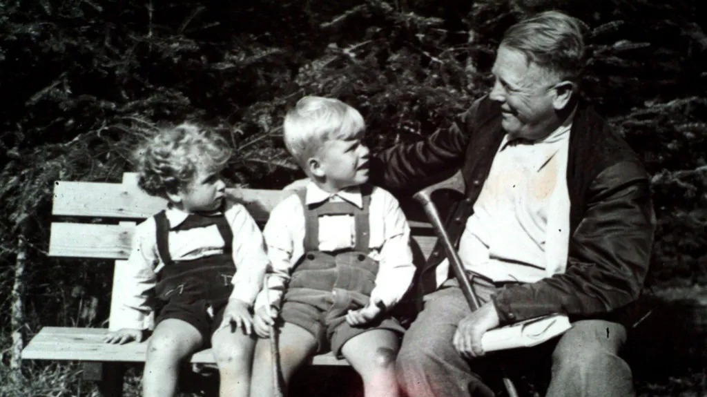 Ivan a Václav Havlovi a jejich dědeček Hugo Vavrečka