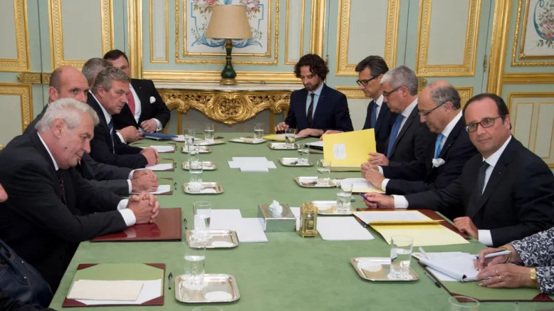 Jednání prezidentských delegací