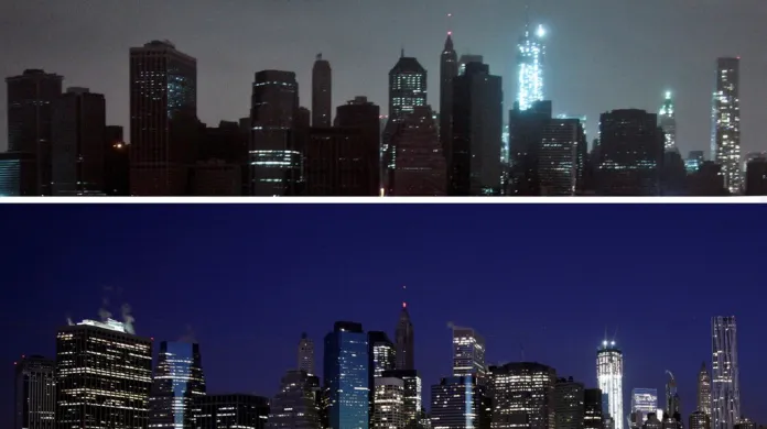 Manhattan po úderu hurikánu Sandy
