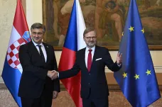 Česko podpoří během předsednictví vstup Chorvatska do Schengenu, řekl Fiala po schůzce s Plenkovičem