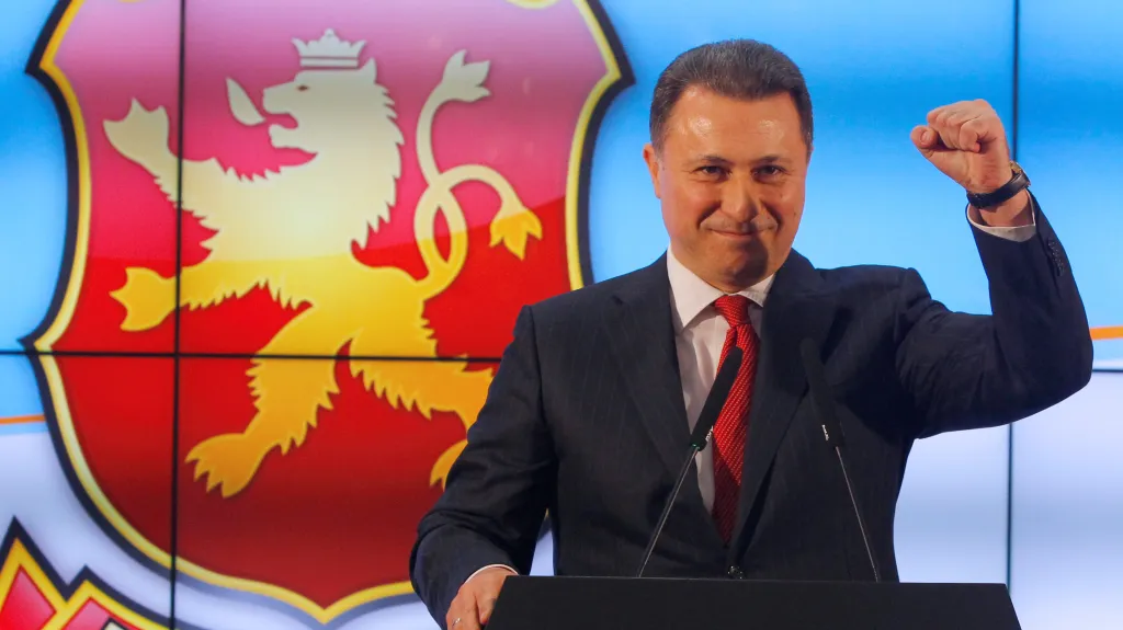 Předseda VMRO DPMNE Nikola Gruevski