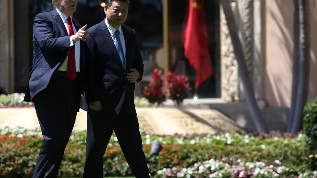 Donald Trump a čínský prezident Si Ťin-pching