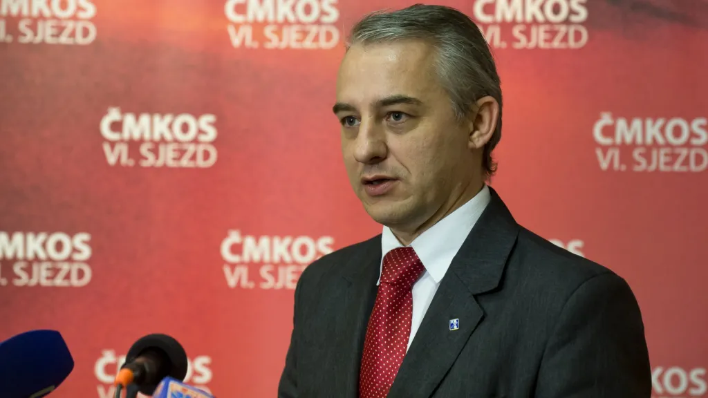 Předseda ČMKOS Josef Středula