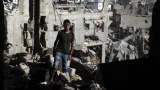 Následky ostřelování v Pásmu Gazy