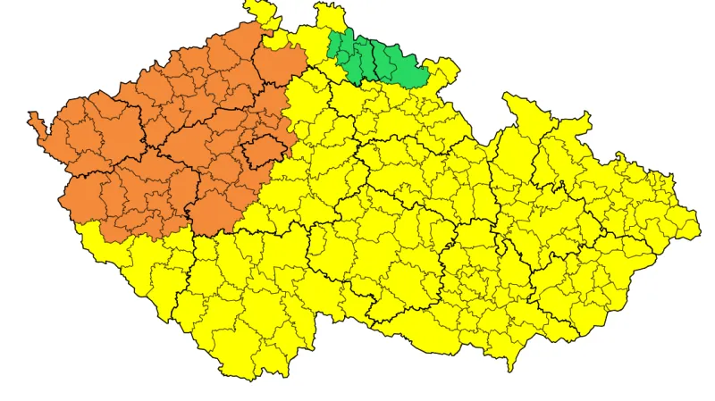 Výstraha ČHMÚ  - vysoké a velmi vysoké teploty