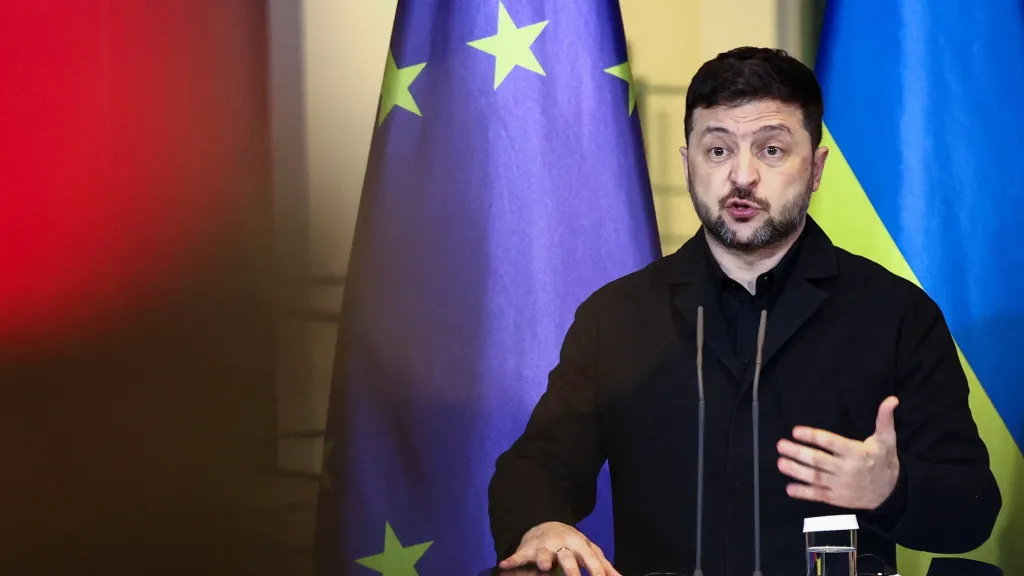 Ukrajinský prezident Volodymyr Zelenskyj na snímku z prosince 2025