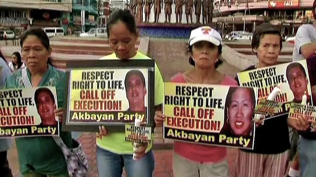 Protest proti popravě Filipínců v Číně