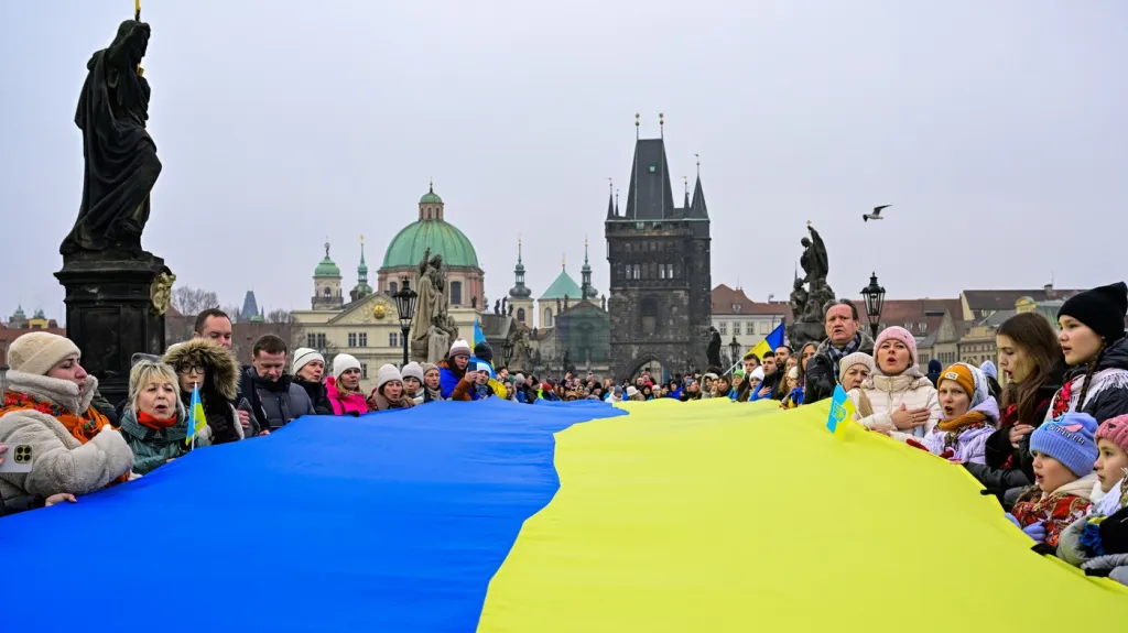 Akce Řetěz jednoty ke Dni jednoty Ukrajiny