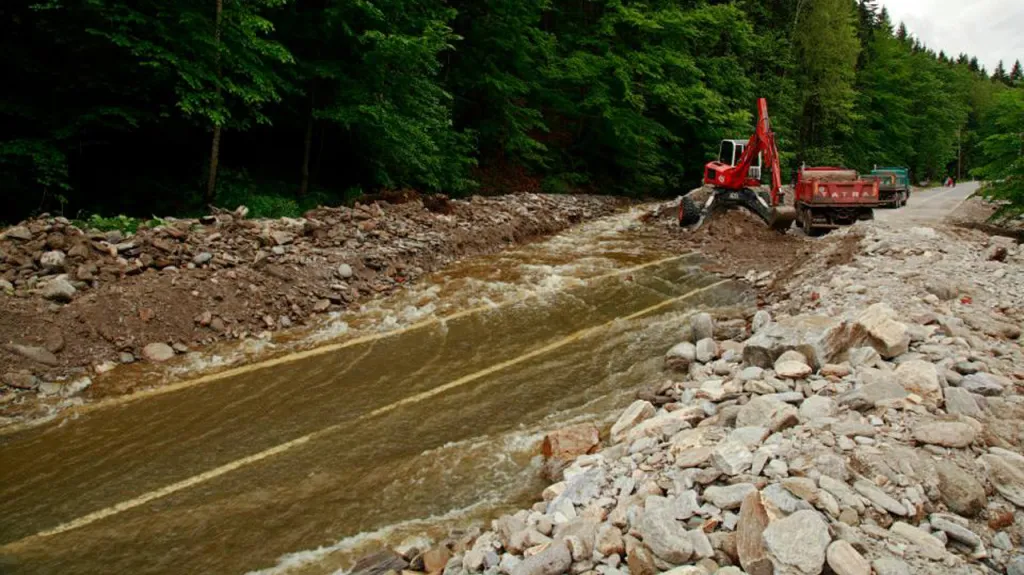Povodně 2013 - KRNAP - Svoboda nad Úpou