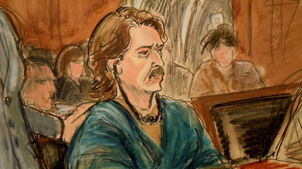 Soudní kresba Viktora Buta