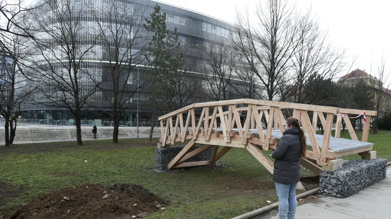 Lávka studentů Fakulty architektur ČVUT pro KRNAP