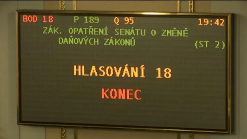 Sněmovna schválila všechna čtyři zákonná opatření Senátu