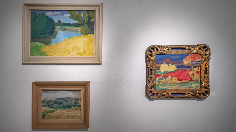 Z výstavy Vladislava Mirvalda v Galerii Benedita Rejta