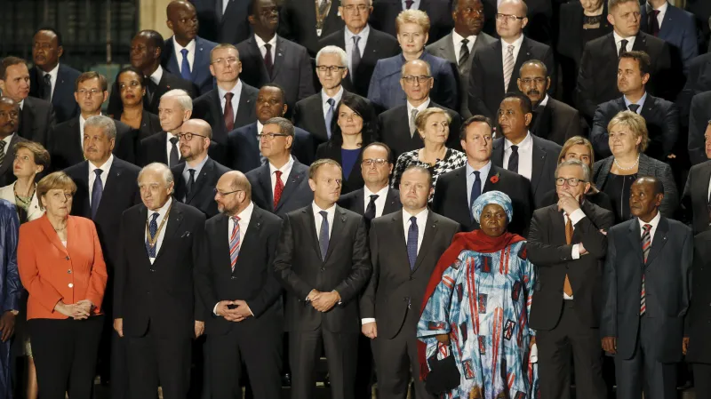 Účastníci maltského summitu k uprchlické krizi