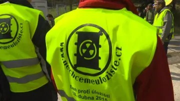 Protest proti úložišti jaderného odpadu