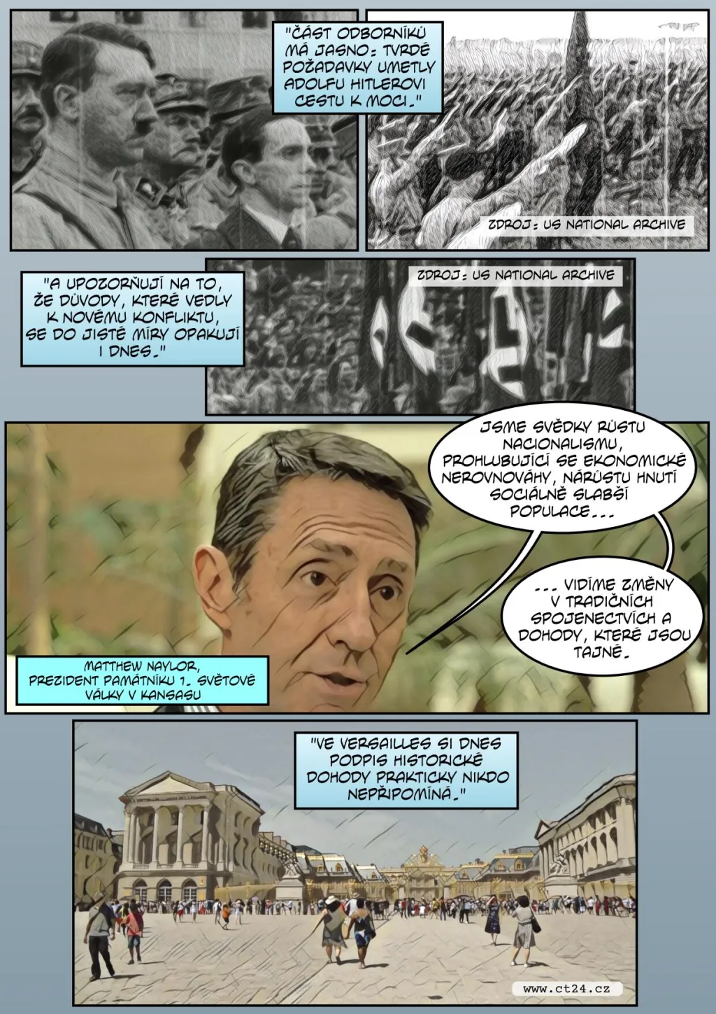 Komiks: Sto let od Versailleské smlouvy