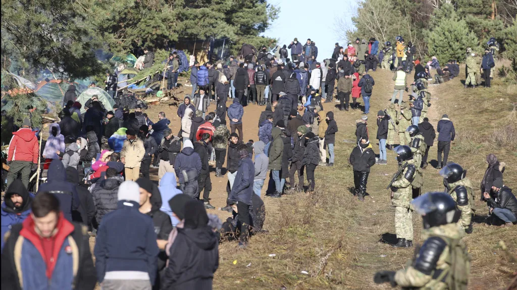 Migranti na polsko-běloruských hranicích