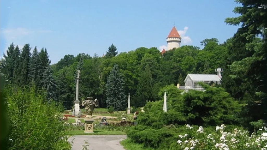 Růžová zahrada na zámku Konopiště