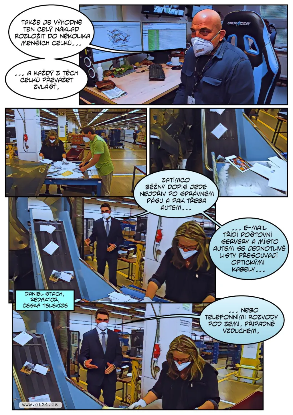 Rozložit a znovu složit. Cesta e-mailů se od obyčejného psaní liší i jinak než dobou doručení