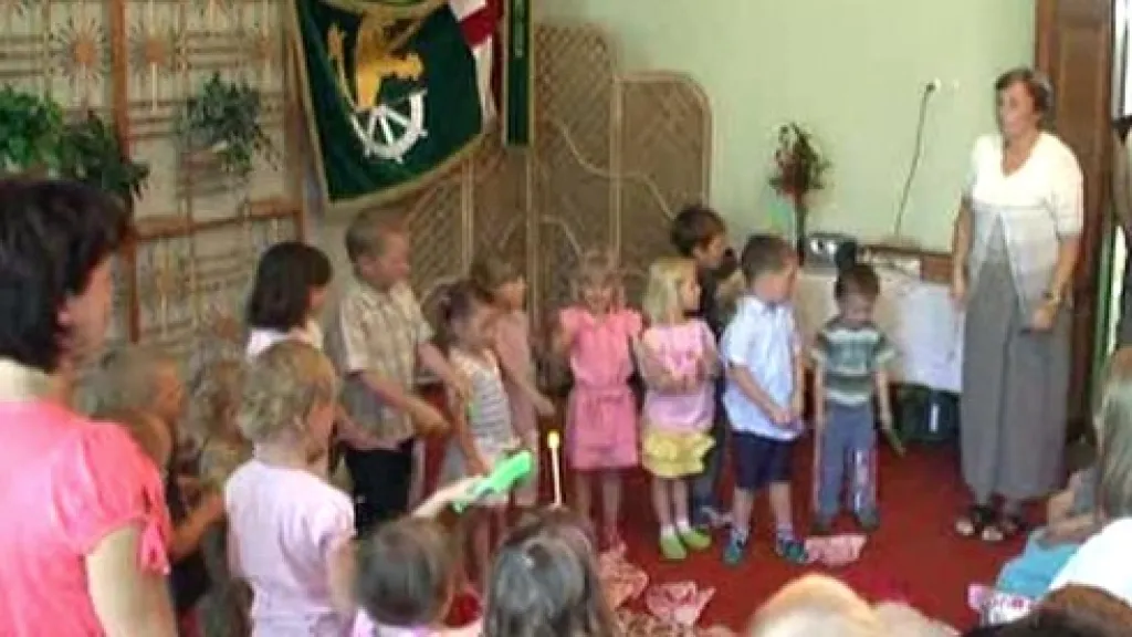 Děti z MŠ v Citově při vystoupení