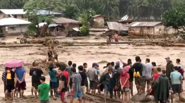 Záplavy a sesuvy bahna na Filipínách