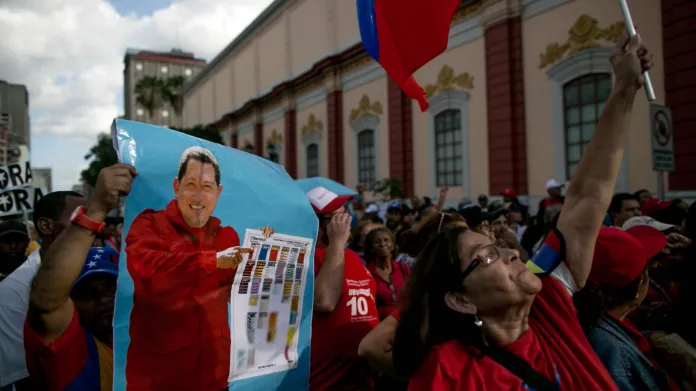 Příznivci venezuelského prezidenta