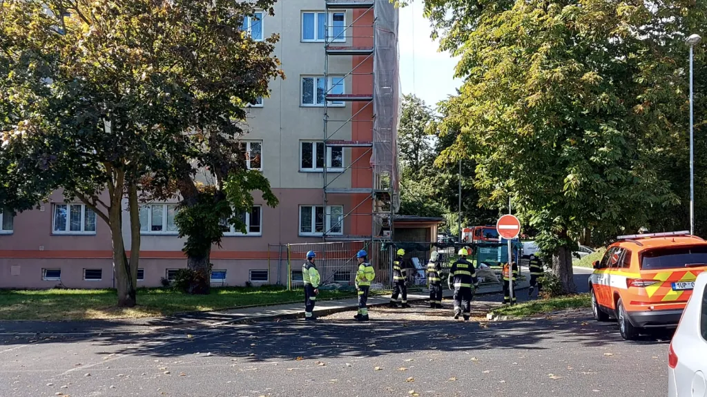 Zásah u úniku plynu v Litvínově