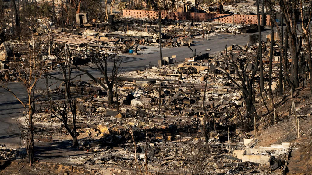 Následky požárů v Los Angeles