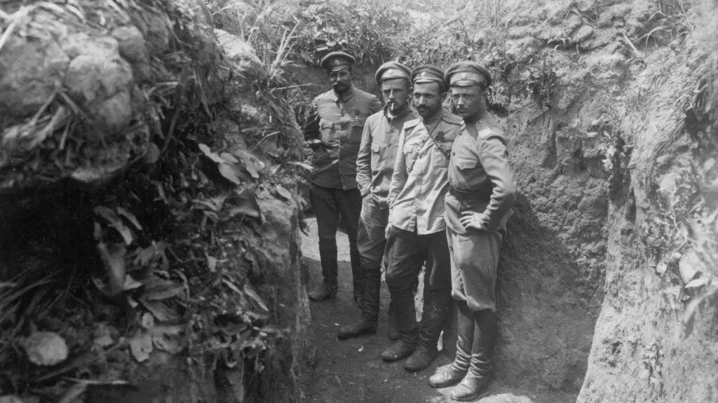 1. světová válka - čs. legionáři v zákopech