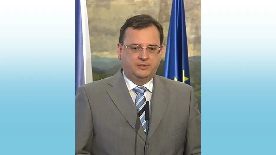 Premiér Petr Nečas