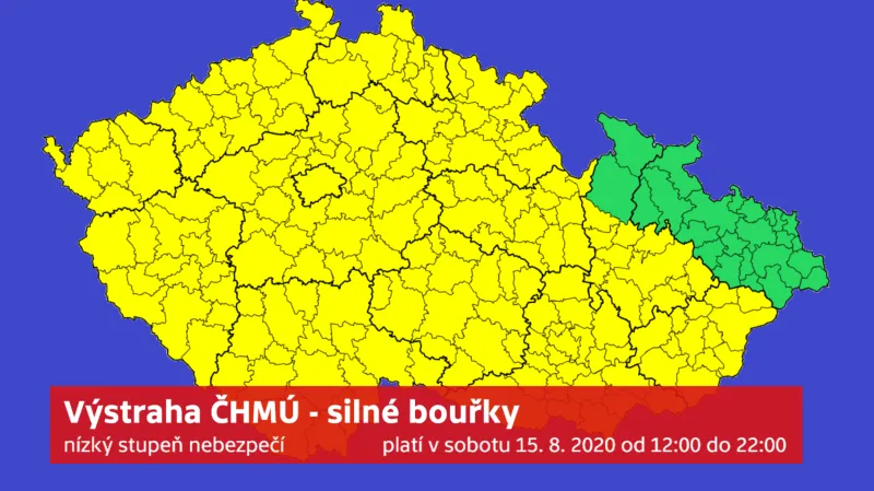 Počasí – výstraha před bouřkami