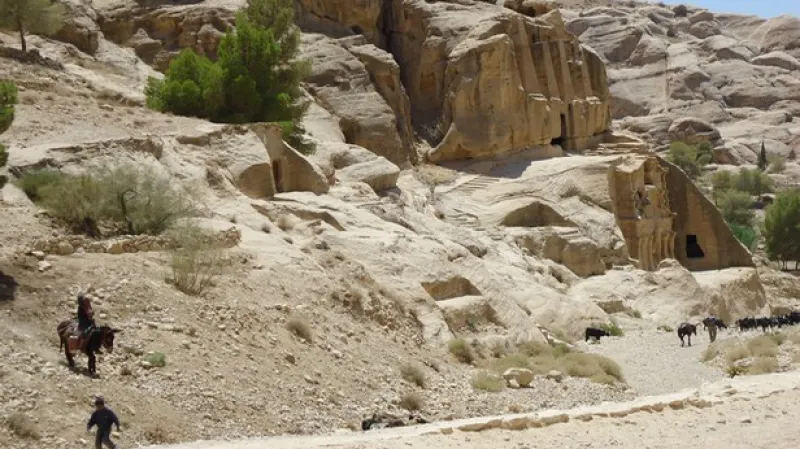 Jeden z chrámů v komplexu Petry