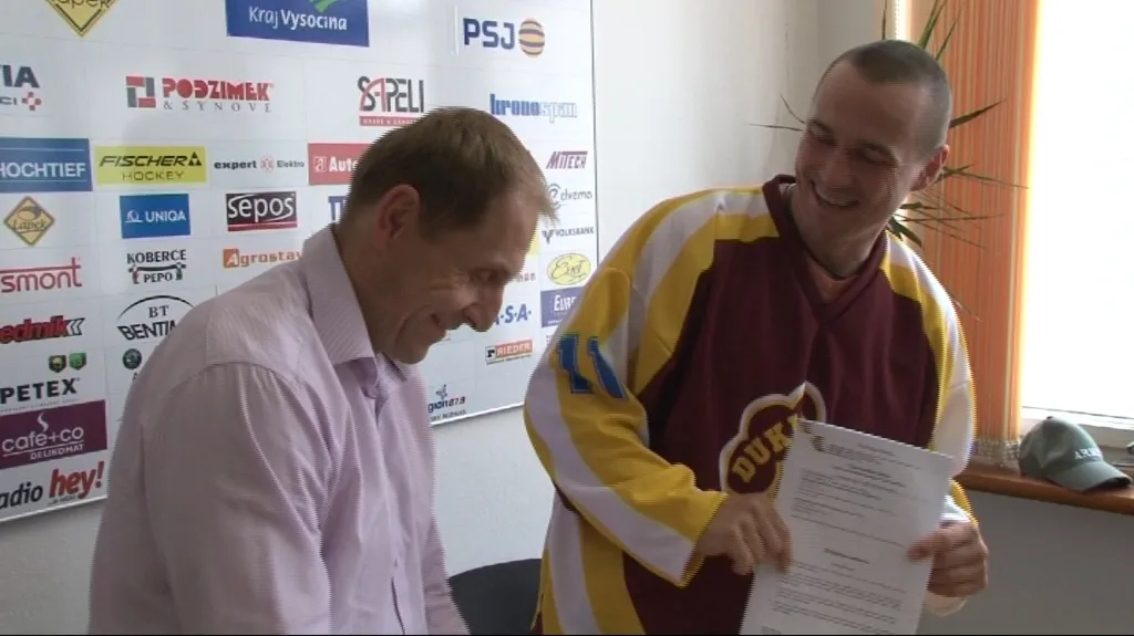 Trojnásobný mistr světa se už s Jihlavou připravoval