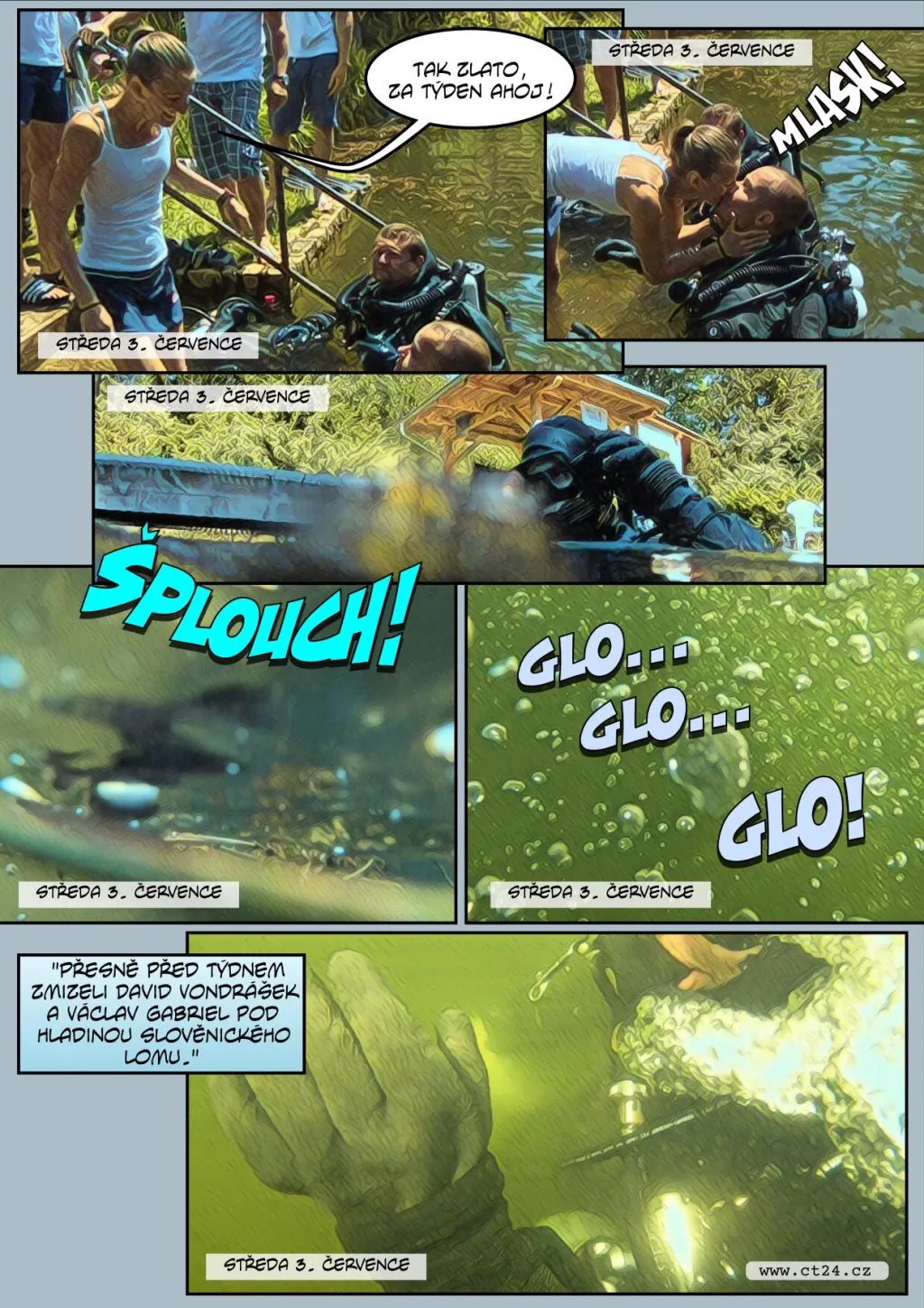 Týden pod hladinou zatopeného lomu