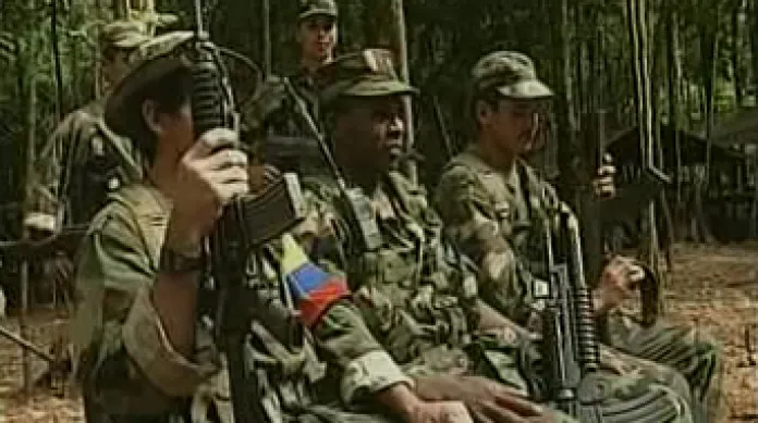 Bojovníci povstalecké organizace FARC, která ovládá více než třetinu území Kolumbie.