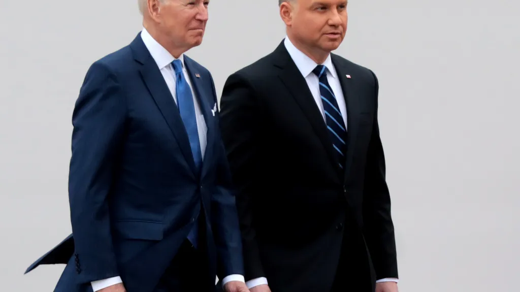 Americký prezident Joe Biden a jeho polský protějšek Andrzej Duda
