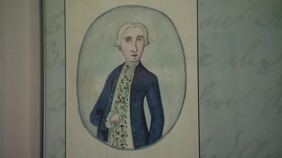 Kresba Františka Kletenského, podle níž identifikovali šlechtice na originální malbě