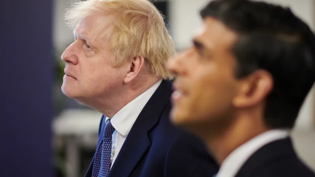 Boris Johnson a Rishi Sunak