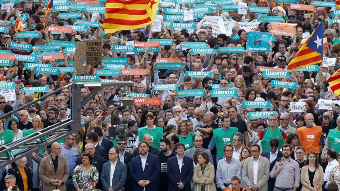 Protest v Barceloně