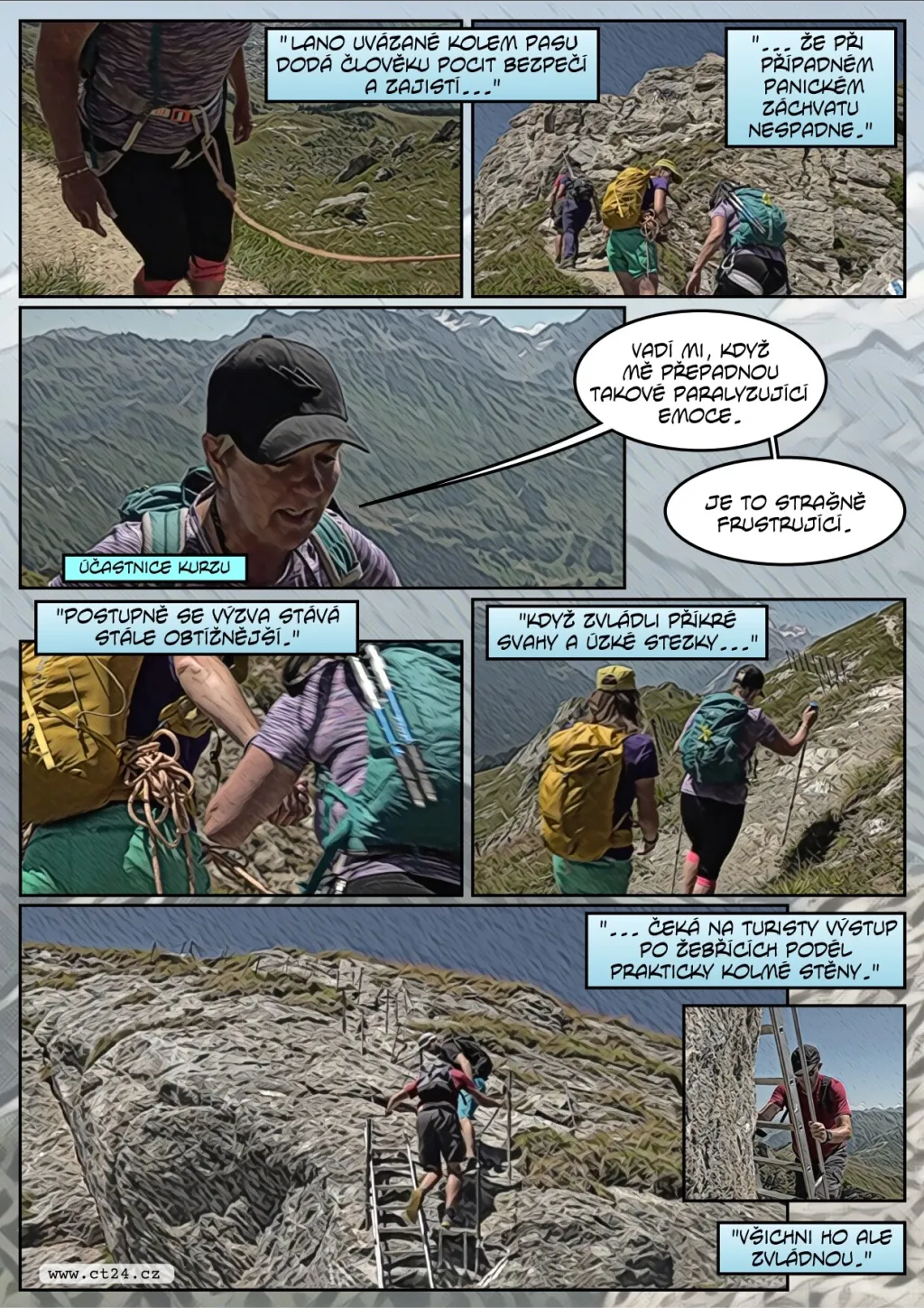 Horští vůdci s psychology pomáhají speciálním kurzem lidem se strachem z výšek