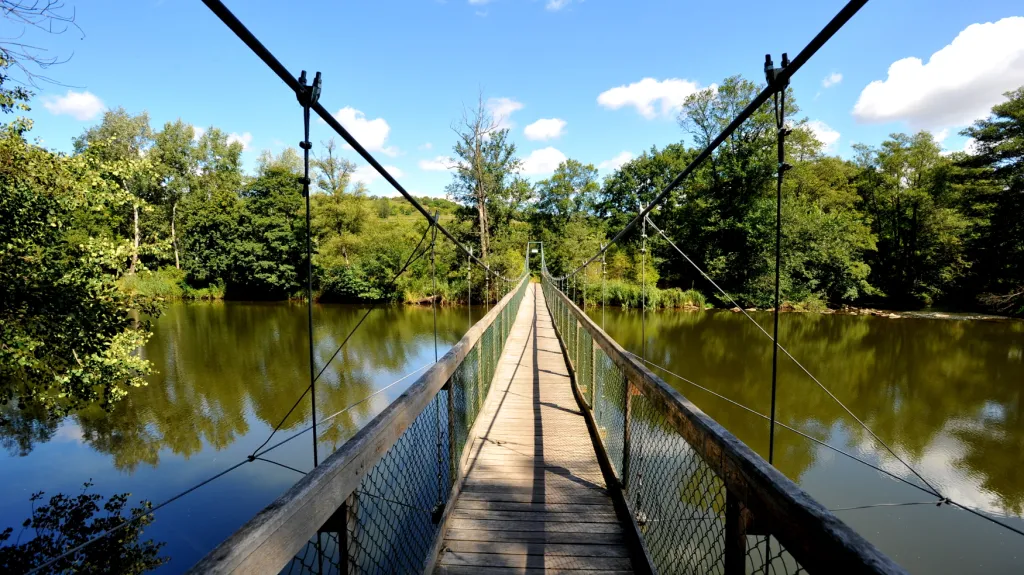 Lávka pod vinicí Šobes v NP Podyjí