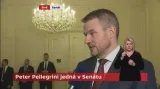 Slovenský premiér Peter Pellegrini po kole schůzek v Praze