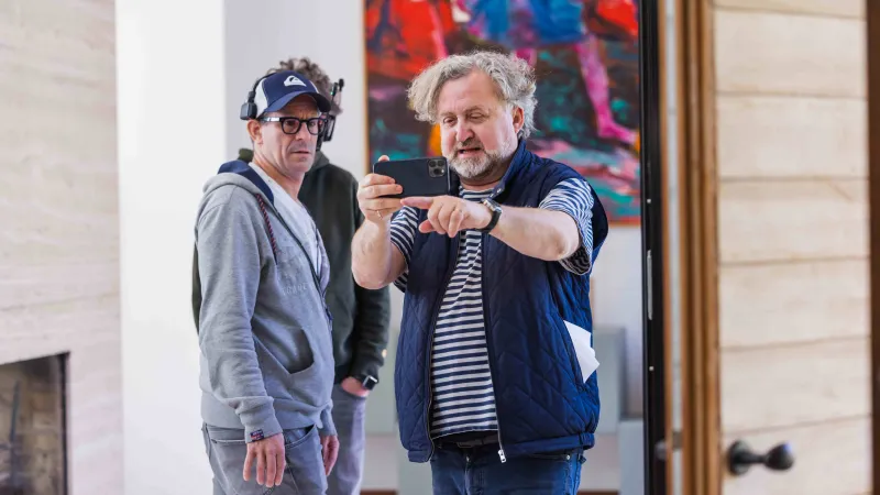 Jan Hřebejk při natáčení seriálu Na tělo