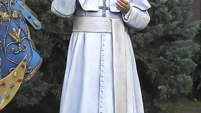 Františkova socha v Buenos Aires