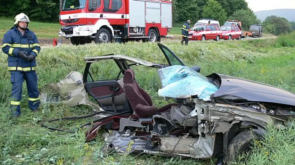 Auto po tragické nehodě