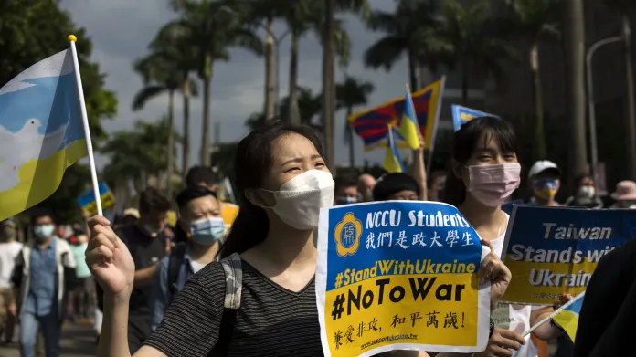 Demonstrace v Tchaj-peji